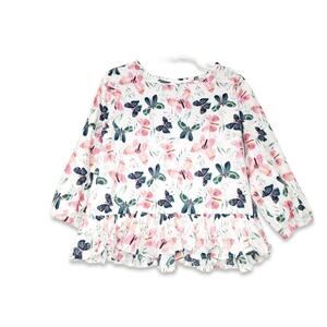 Gymboree 7-8 Creative Types Butterfly Peplum Tunic Top